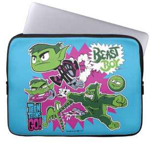 Tonåring Titans Go! Beast Boy Shapeshifts Laptop Sleeve