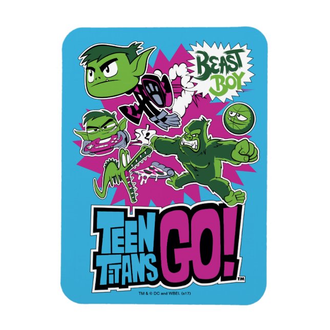 Tonåring Titans Go! | Beast Boy Shapeshifts Magnet (Vertikal)