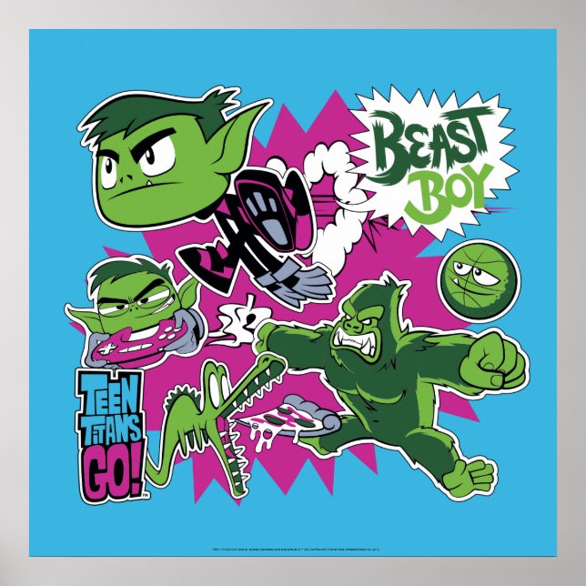 Tonåring Titans Go! | Beast Boy Shapeshifts Poster (Framsidan)