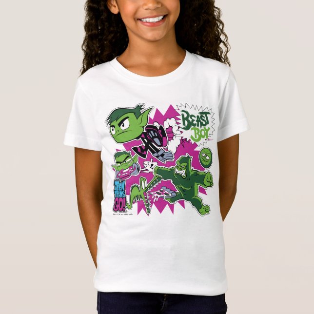 Tonåring Titans Go! | Beast Boy Shapeshifts T-shirt (Framsida)