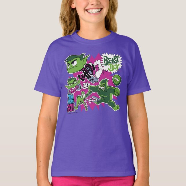 Tonåring Titans Go! | Beast Boy Shapeshifts T-shirt (Framsida)