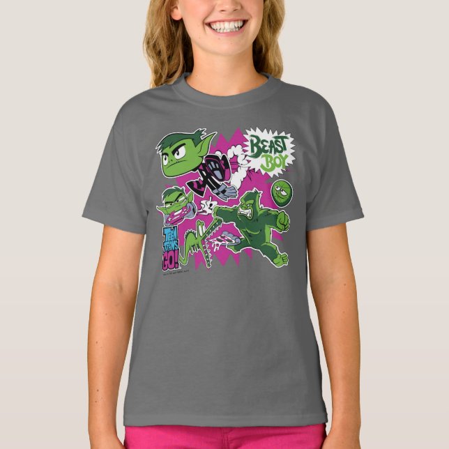 Tonåring Titans Go! | Beast Boy Shapeshifts T-shirt (Framsida)