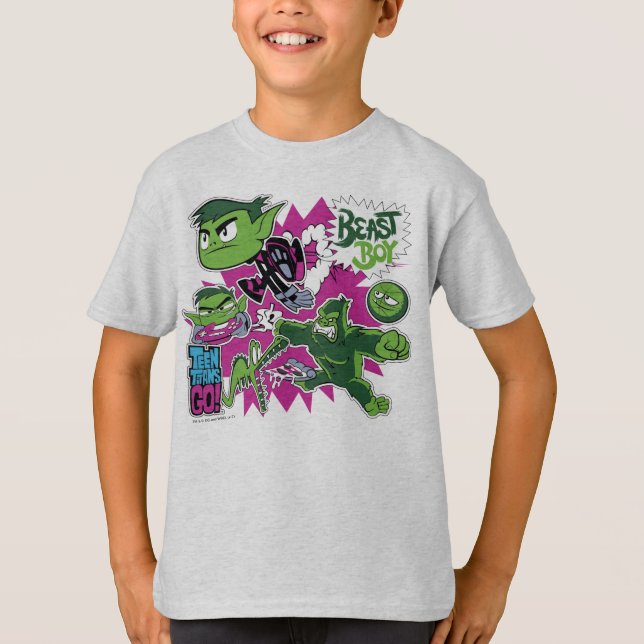 Tonåring Titans Go! | Beast Boy Shapeshifts T-shirt (Framsida)