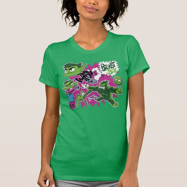 Tonåring Titans Go! | Beast Boy Shapeshifts T-shirt (Framsida)