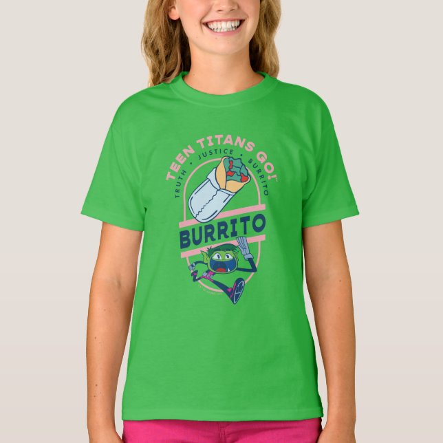 Tonåring Titans Go! Beast Boy "Truth Justice Burri T Shirt (Framsida)