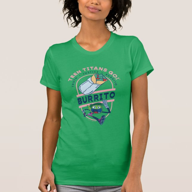 Tonåring Titans Go! Beast Boy "Truth Justice Burri T Shirt (Framsida)