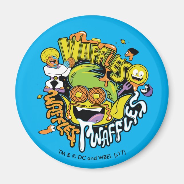 Tonåring Titans Go! | Beast Boy Waffles Magnet (Framsidan)