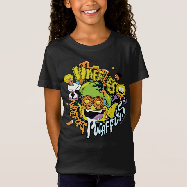 Tonåring Titans Go! | Beast Boy Waffles T Shirt (Framsida)