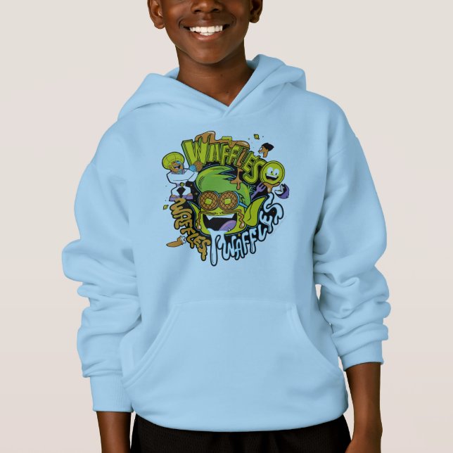 Tonåring Titans Go! | Beast Boy Waffles T-shirt (Framsida)