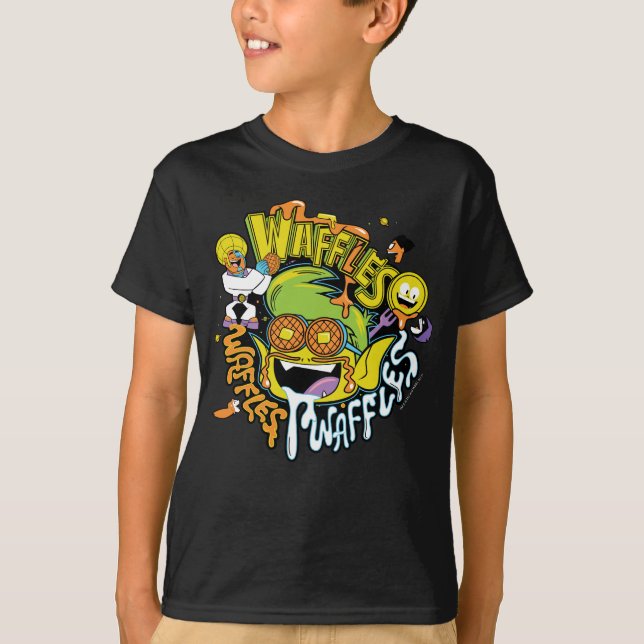 Tonåring Titans Go! | Beast Boy Waffles T-shirt (Framsida)