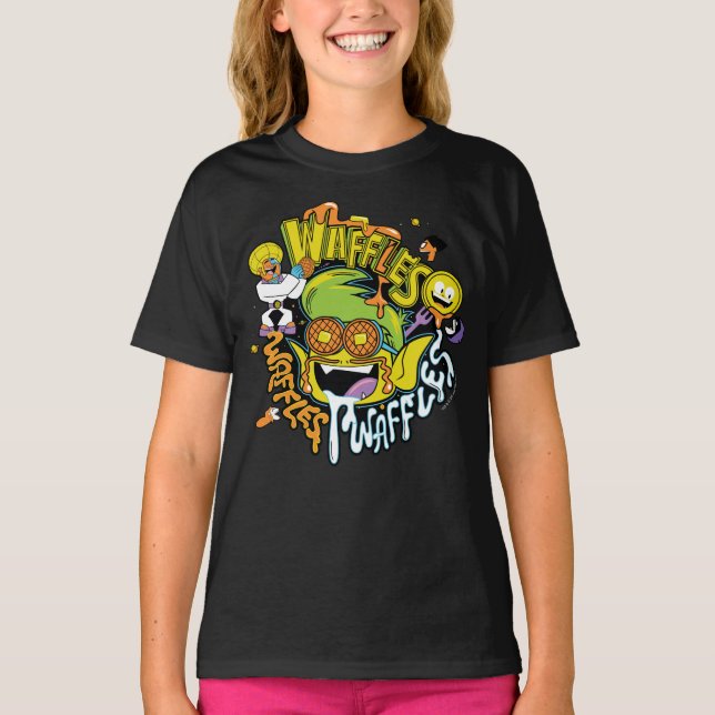 Tonåring Titans Go! | Beast Boy Waffles T Shirt (Framsida)