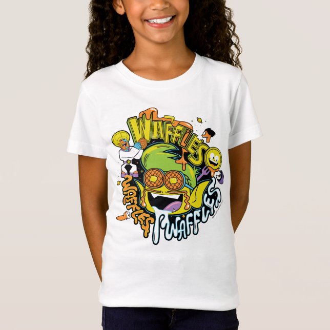 Tonåring Titans Go! | Beast Boy Waffles Tee (Framsida)