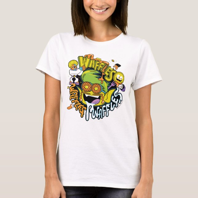 Tonåring Titans Go! | Beast Boy Waffles Tee Shirt (Framsida)