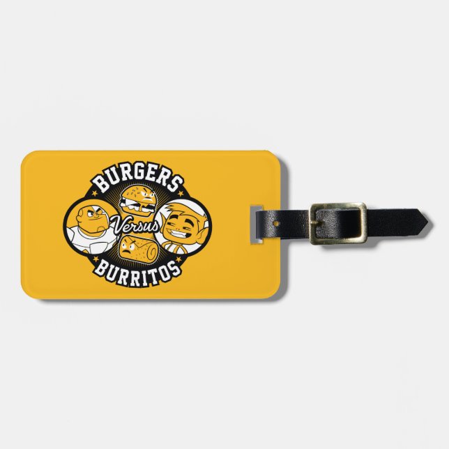 Tonåring Titans Go! | Burgers mot Burritos Bagagebricka (Horisontell Framsida)