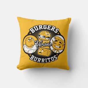 Tonåring Titans Go! Burgers mot Burritos Kudde