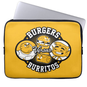 Tonåring Titans Go! Burgers mot Burritos Laptop Fodral