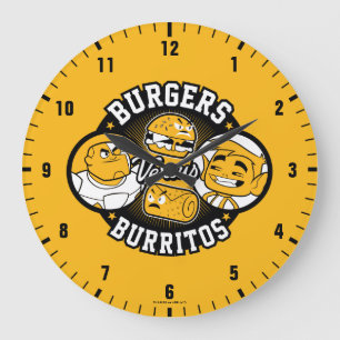 Tonåring Titans Go! Burgers mot Burritos Stor Klocka