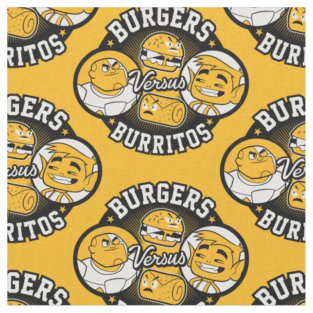 Tonåring Titans Go! | Burgers mot Burritos Tyg (Närbild)