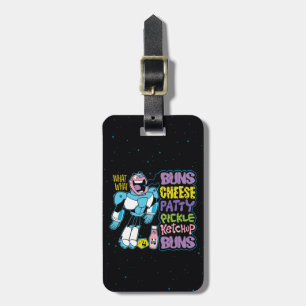 Tonåring Titans Go!   Cyborg Burger Rap Bagagebricka