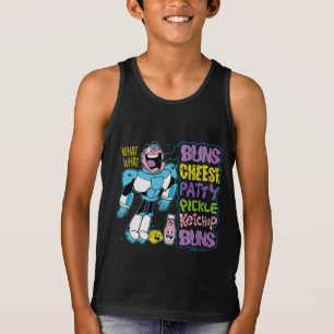 Tonåring Titans Go!   Cyborg Burger Rap T-shirt