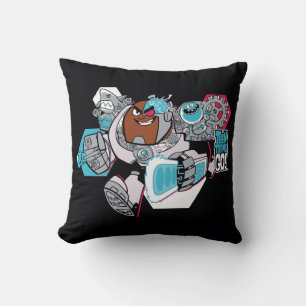 Tonåring Titans Go! Cyborgs arsenalgrafik Kudde