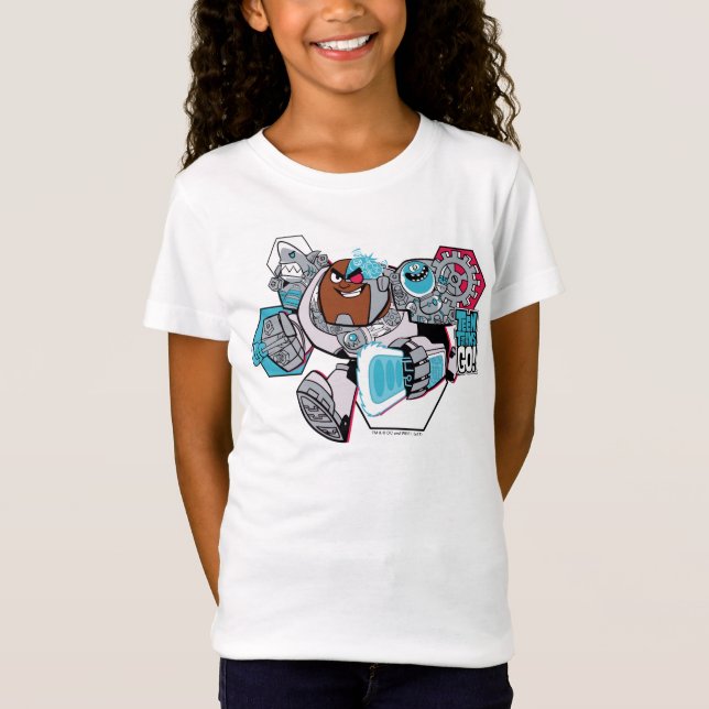 Tonåring Titans Go! | Cyborgs arsenalgrafik T Shirt (Framsida)