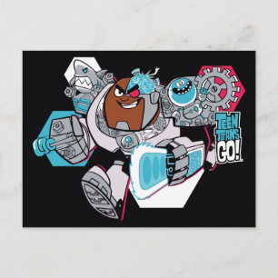Tonåring Titans Go! Cyborgs arsenalgrafik Vykort
