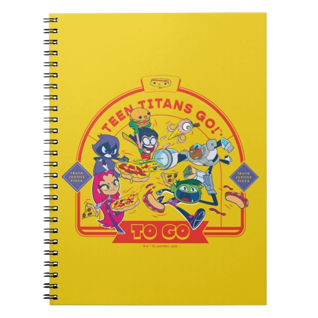 Tonåring Titans Go! Gå Anteckningsbok (Framsidan)