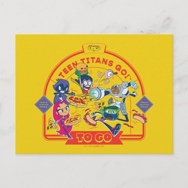 Tonåring Titans Go! Gå Vykort (Framsida)