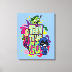 Tonåring Titans Go!   "Girls Girls" Logotyp för dj Canvastryck
