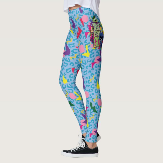 Tonåring Titans Go! | "Girls Girls" Logotyp för dj Leggings (Vänster)