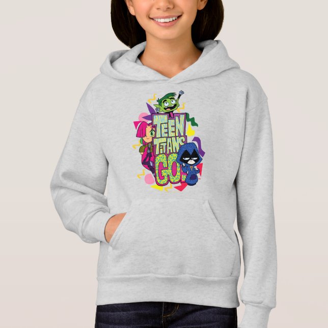 Tonåring Titans Go! | "Girls Girls" Logotyp för dj T-shirt (Framsida)