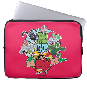 Tonåring Titans Go! Gruppgrafik för teamgrupp Laptop Fodral
