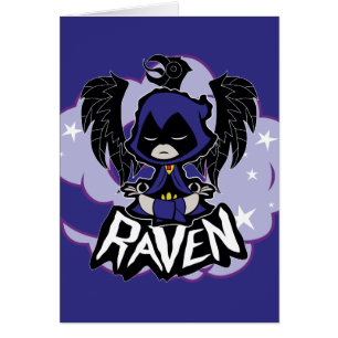 Tonåring Titans Go! Raven Attack Hälsningskort