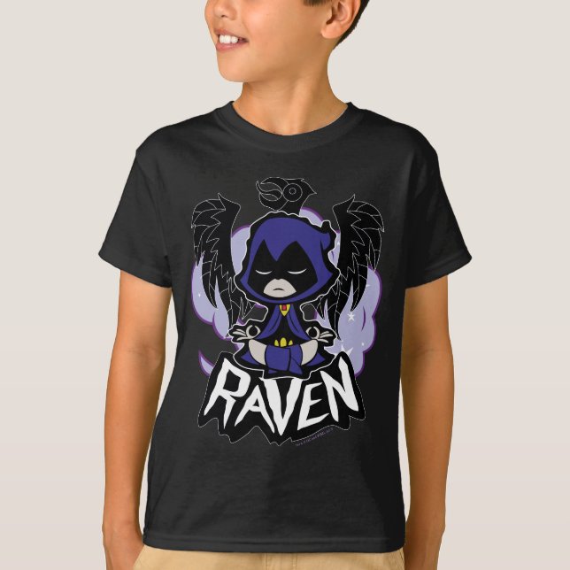 Tonåring Titans Go! | Raven Attack Tee Shirt (Framsida)