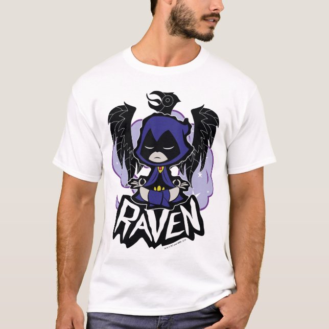 Tonåring Titans Go! | Raven Attack Tee Shirt (Framsida)