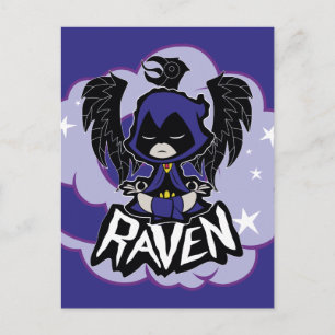Tonåring Titans Go! Raven Attack Vykort