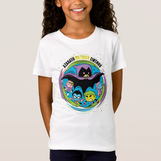 Tonåring Titans Go! | Raven "Azarath Metrion Zinth T Shirt (Framsida)