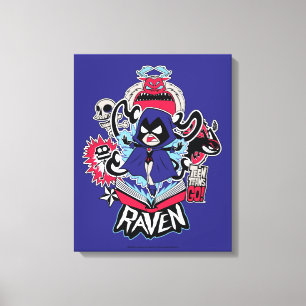 Tonåring Titans Go!   Raven Demonic Powers Graphic Canvastryck