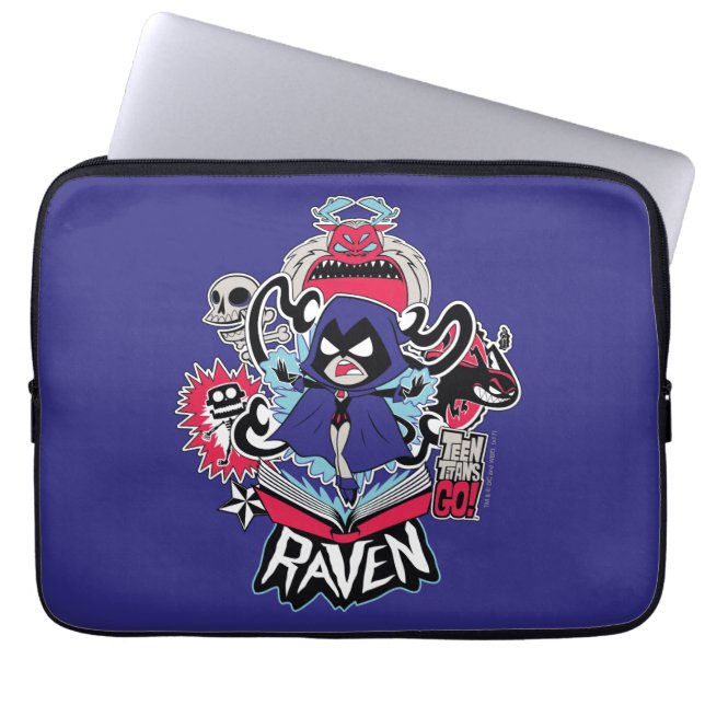 Tonåring Titans Go! | Raven Demonic Powers Graphic Laptop Fodral (Framsidan)