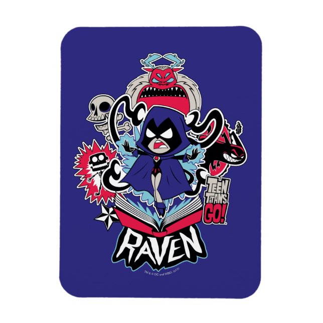 Tonåring Titans Go! | Raven Demonic Powers Graphic Magnet (Vertikal)