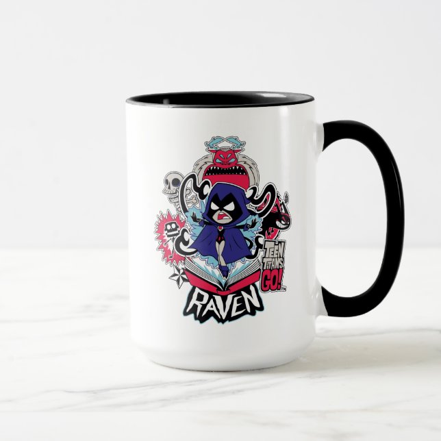Tonåring Titans Go! | Raven Demonic Powers Graphic Mugg (Höger)