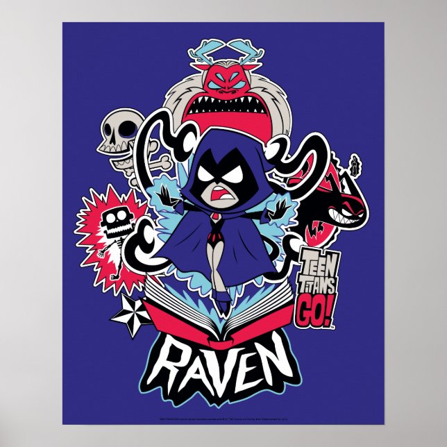 Tonåring Titans Go! | Raven Demonic Powers Graphic Poster (Framsidan)