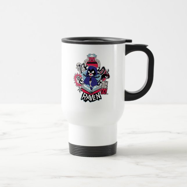Tonåring Titans Go! | Raven Demonic Powers Graphic Resemugg (Höger)