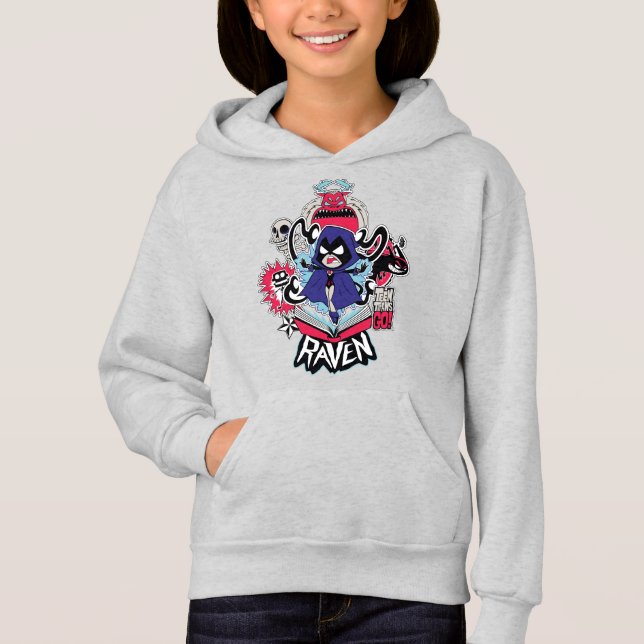 Tonåring Titans Go! | Raven Demonic Powers Graphic T-shirt (Framsida)