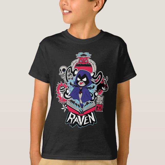 Tonåring Titans Go! | Raven Demonic Powers Graphic Tröja (Framsida)