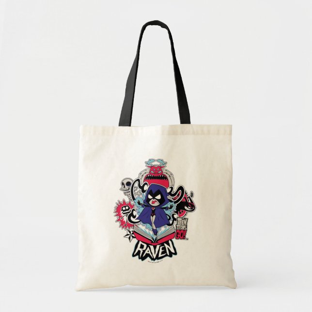 Tonåring Titans Go! | Raven Demonic Powers Graphic Tygkasse (Framsidan)