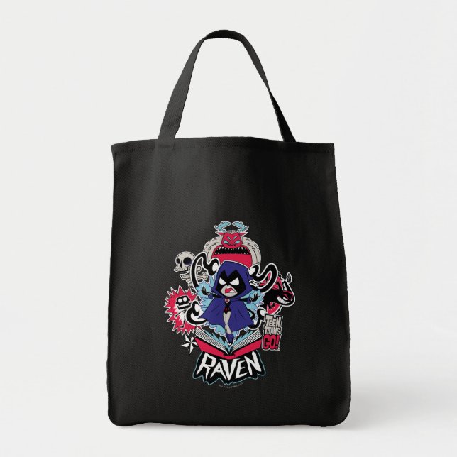 Tonåring Titans Go! | Raven Demonic Powers Graphic Tygkasse (Framsidan)
