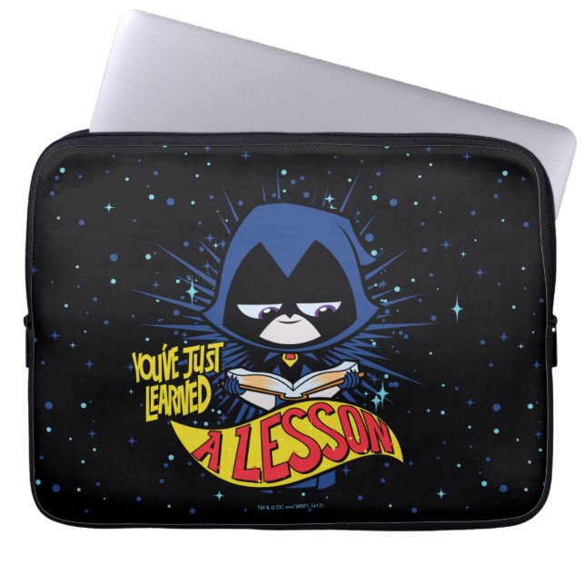 Tonåring Titans Go! | Raven "Earned A Lesson" Laptop Sleeve (Framsidan)
