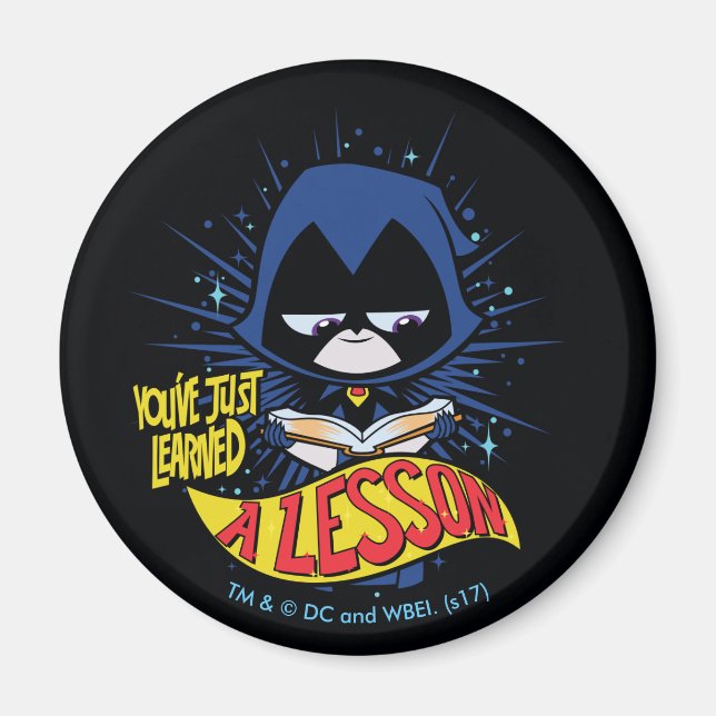 Tonåring Titans Go! | Raven "Earned A Lesson" Magnet (Framsidan)